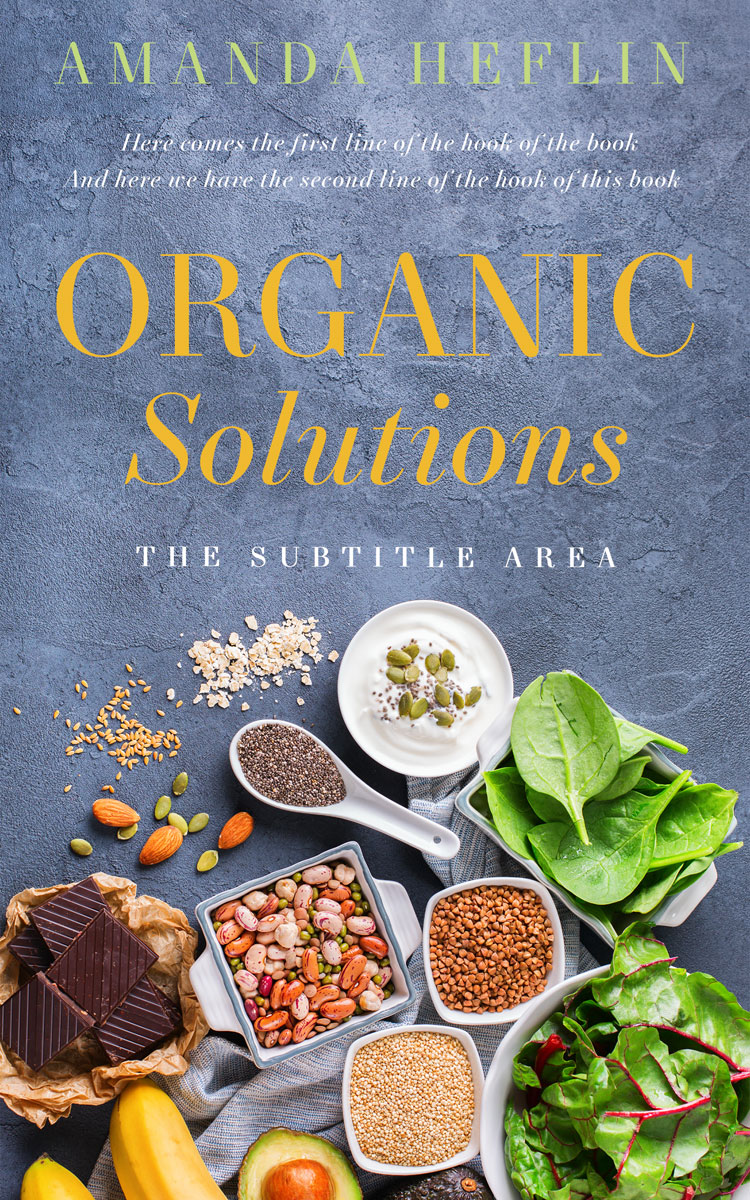 2D view of Premade Health & Dieting & Fitness Book Cover - Slate Gray