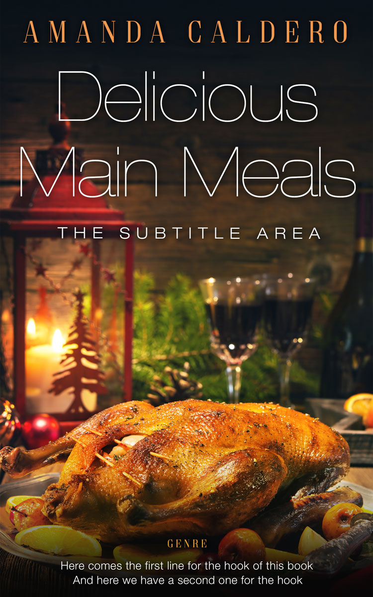 2D view of Premade Cookbooks & Food & Wine Book Cover - Zeus