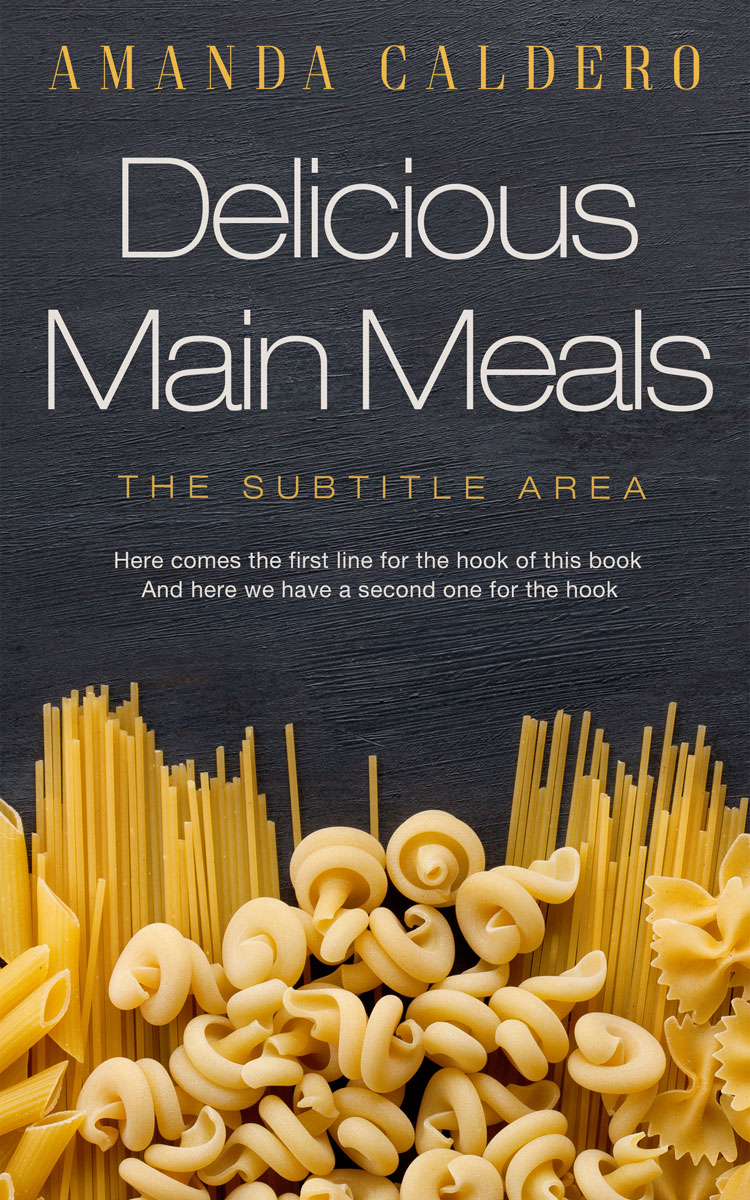 2D view of Premade Cookbooks & Food & Wine Book Cover - Di Serria