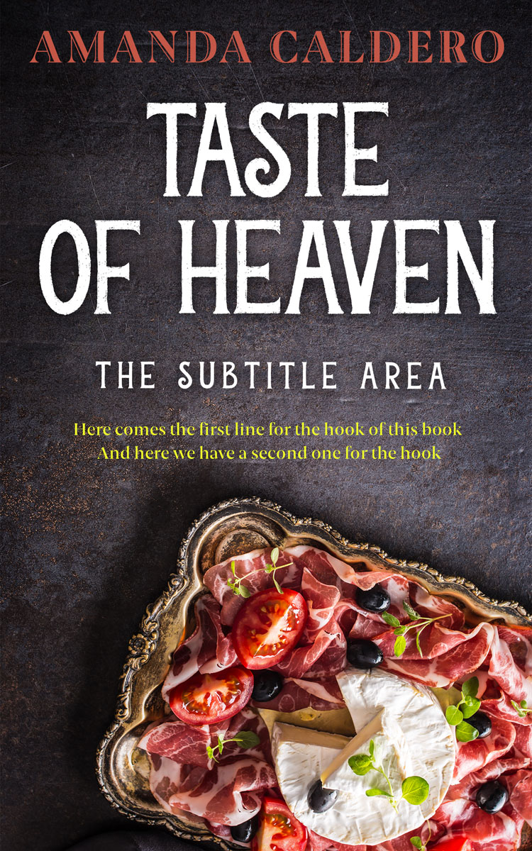 2D view of Premade Cookbooks & Food & Wine Book Cover - Thunder