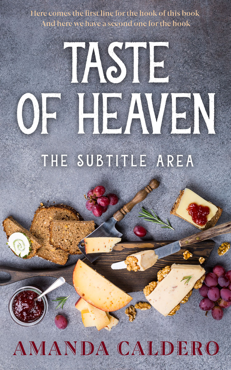 2D view of Premade Cookbooks & Food & Wine Book Cover - Waterloo 