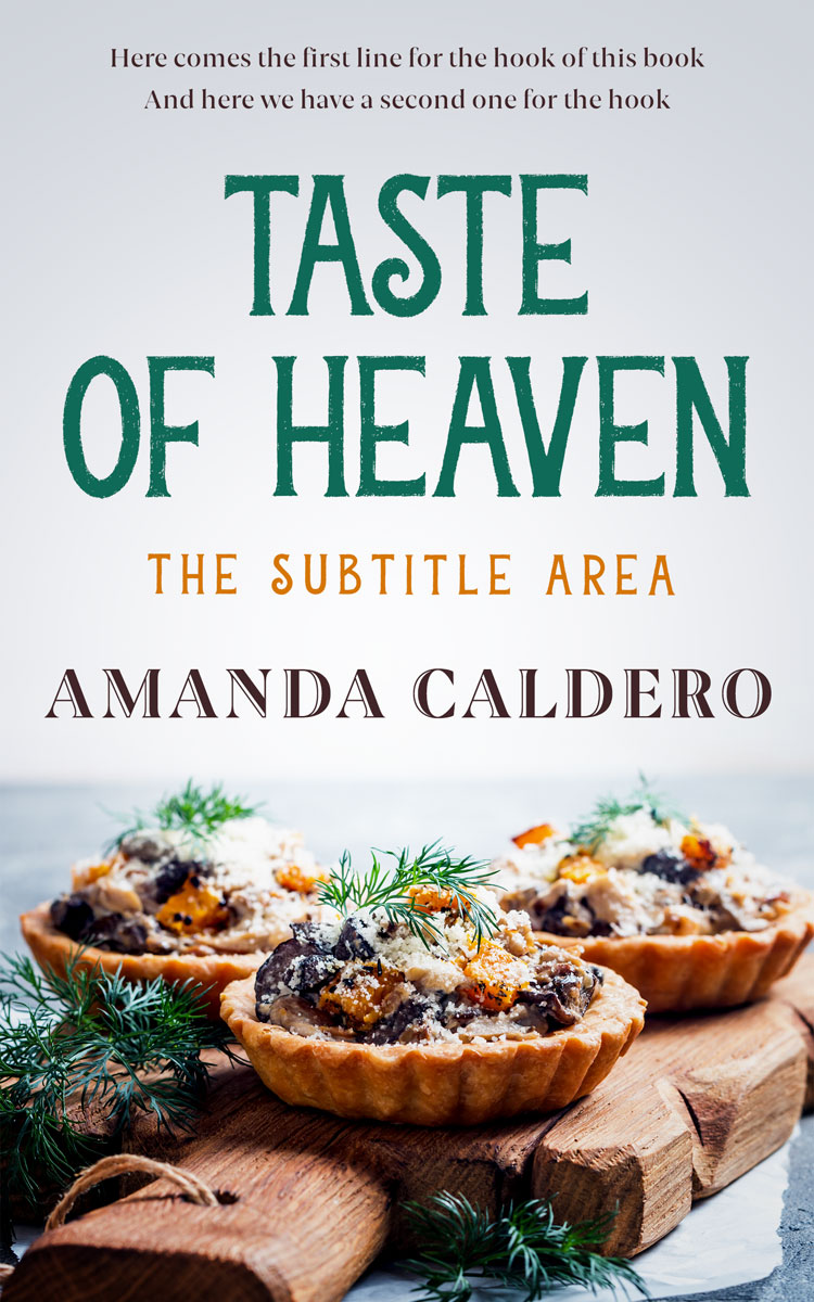 2D view of Premade Cookbooks & Food & Wine Book Cover - Heavy Metal