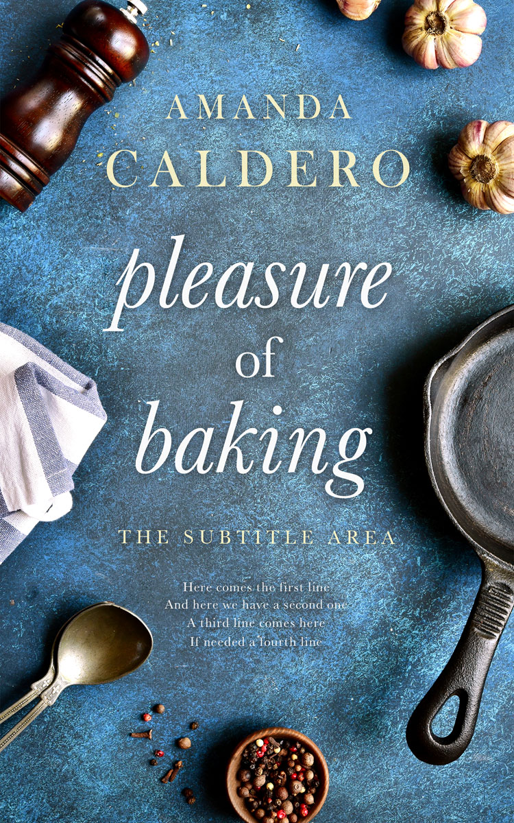 2D view of Premade Cookbooks & Food & Wine Book Cover - Bismark