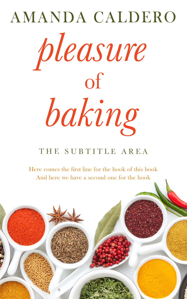 2D view of Premade Cookbooks & Food & Wine Book Cover - Satin Linen