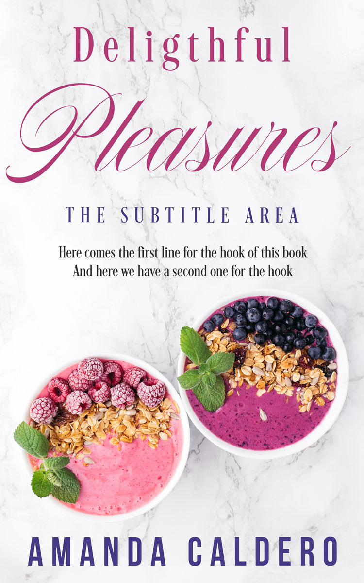 2D view of Premade Health & Dieting & Fitness Book Cover - Bon Jour