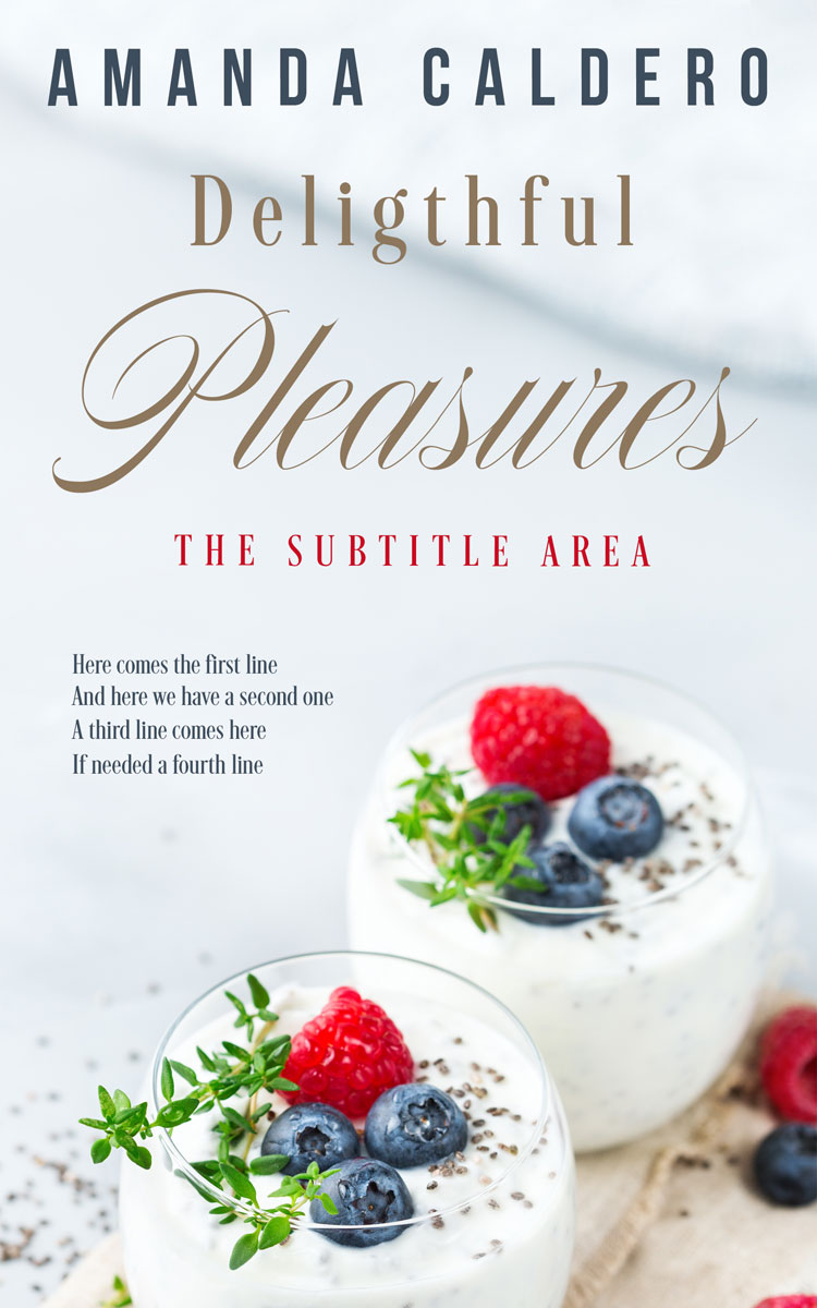 2D view of Premade Cookbooks & Food & Wine Book Cover - Porcelain