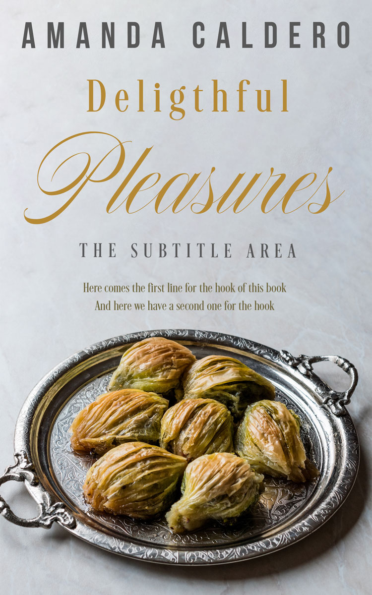 2D view of Premade Cookbooks & Food & Wine Book Cover - Iron