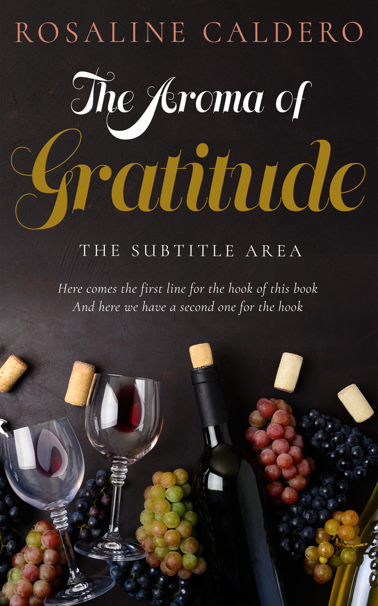 2D view of Premade Cookbooks & Food & Wine Book Cover - Thunder