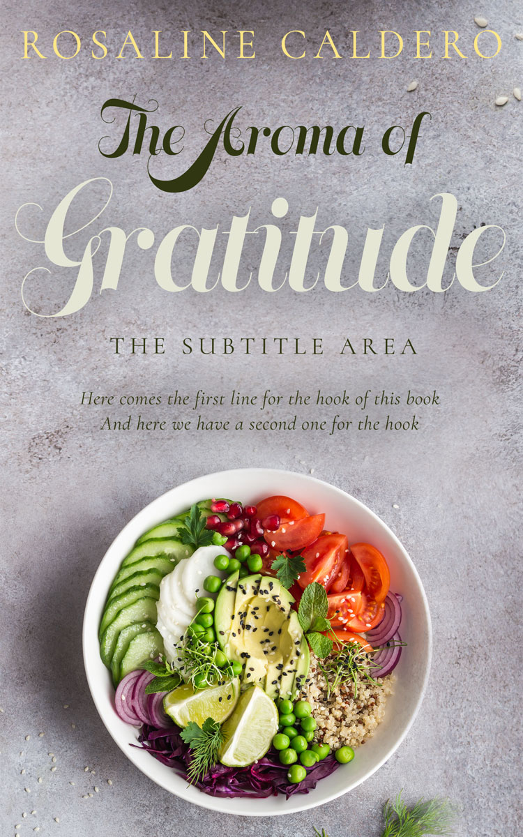 2D view of Premade Cookbooks & Food & Wine Book Cover - Pink Swan