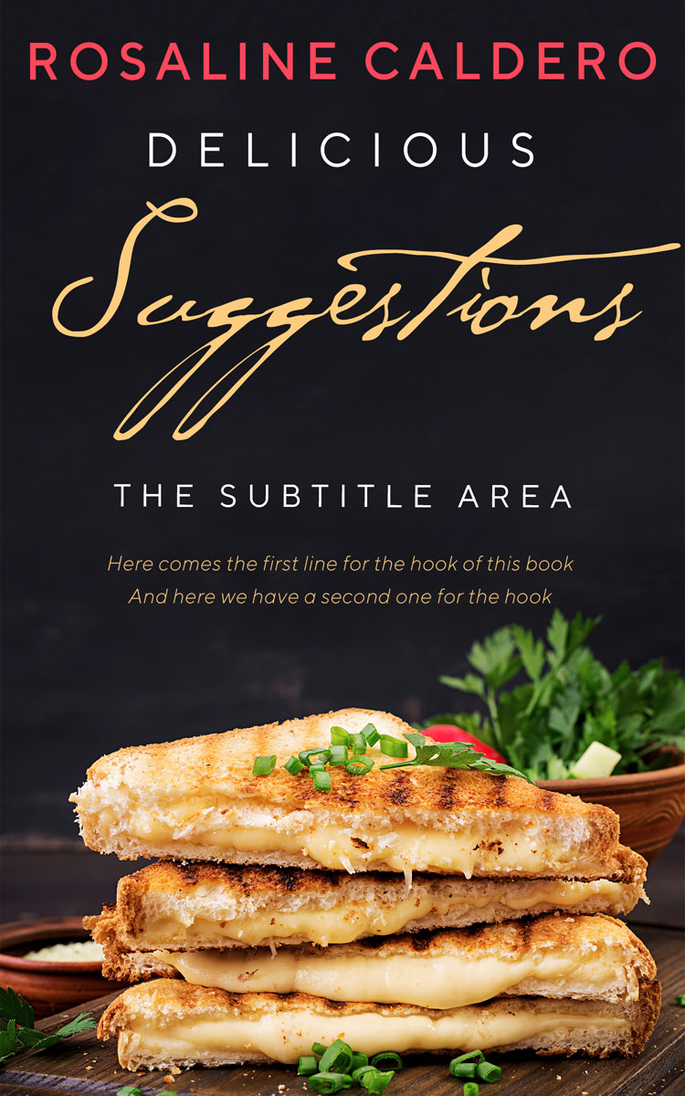 2D view of Premade Cookbooks & Food & Wine Book Cover - Di Serria