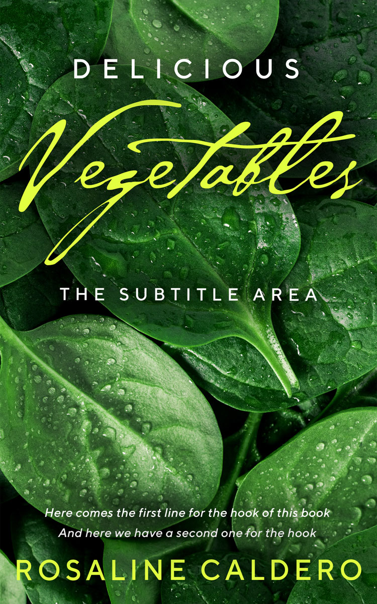 2D view of Premade Cookbooks & Food & Wine Book Cover - Seaweed