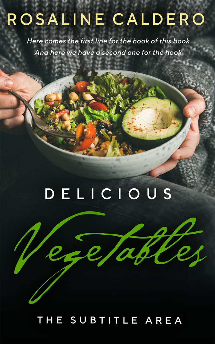 2D view of Premade Cookbooks & Food & Wine Book Cover - Heavy Metal