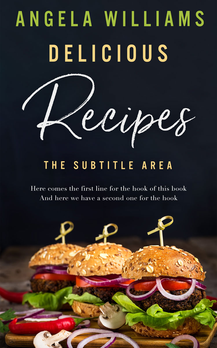 2D view of Premade Cookbooks & Food & Wine Book Cover - Whiskey