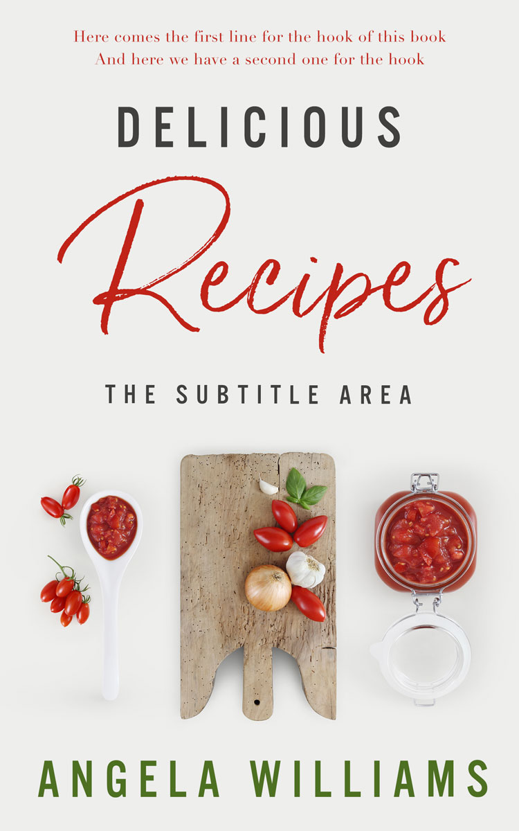 2D view of Premade Cookbooks & Food & Wine Book Cover - Mercury