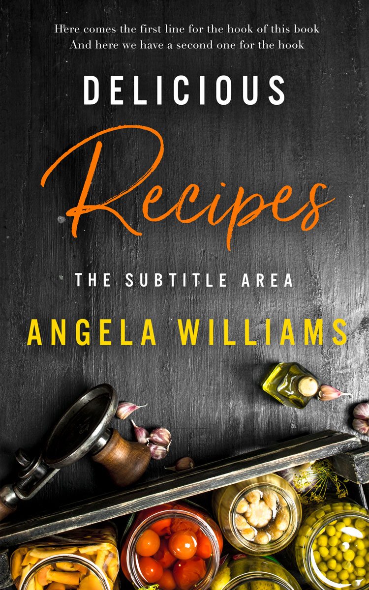 2D view of Premade Cookbooks & Food & Wine Book Cover - Tuatara