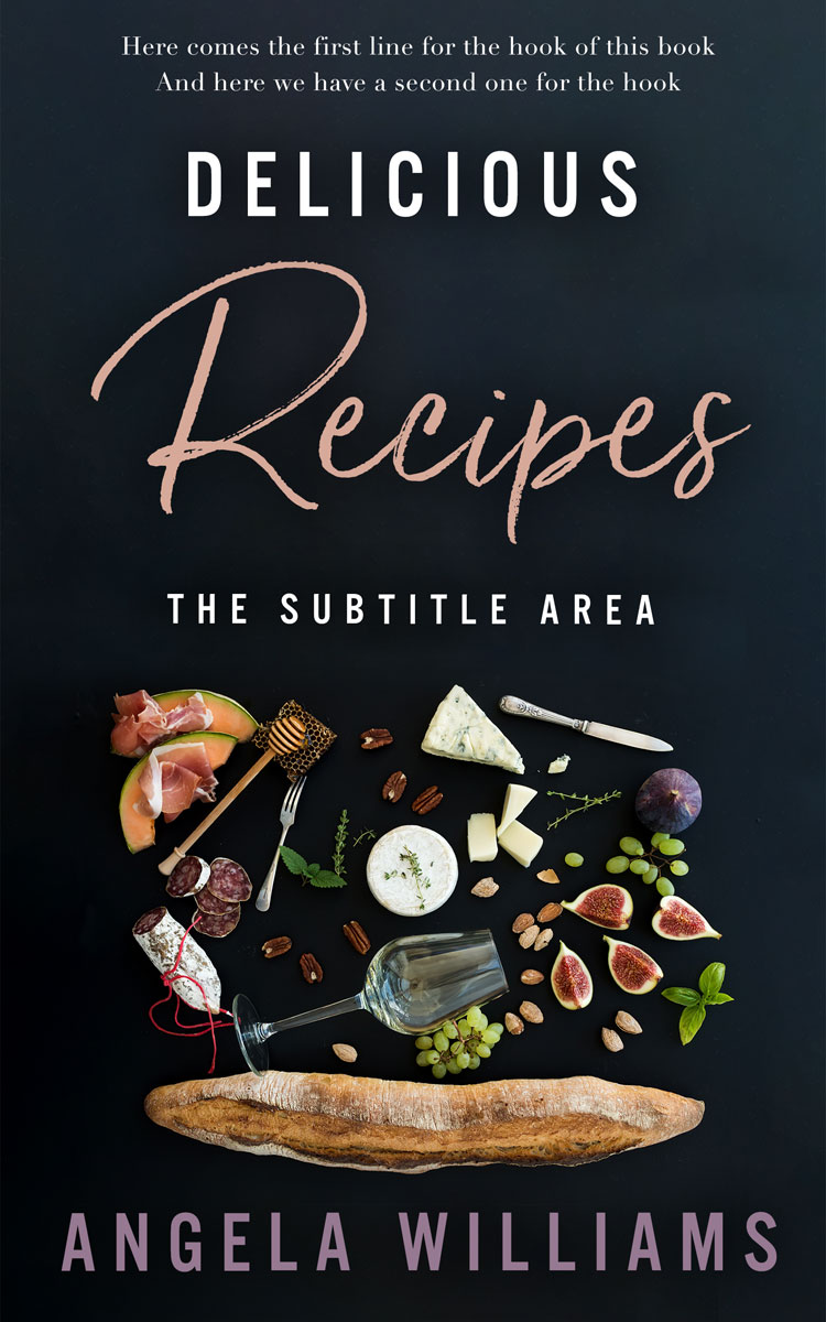 2D view of Premade Cookbooks & Food & Wine Book Cover - Bunker
