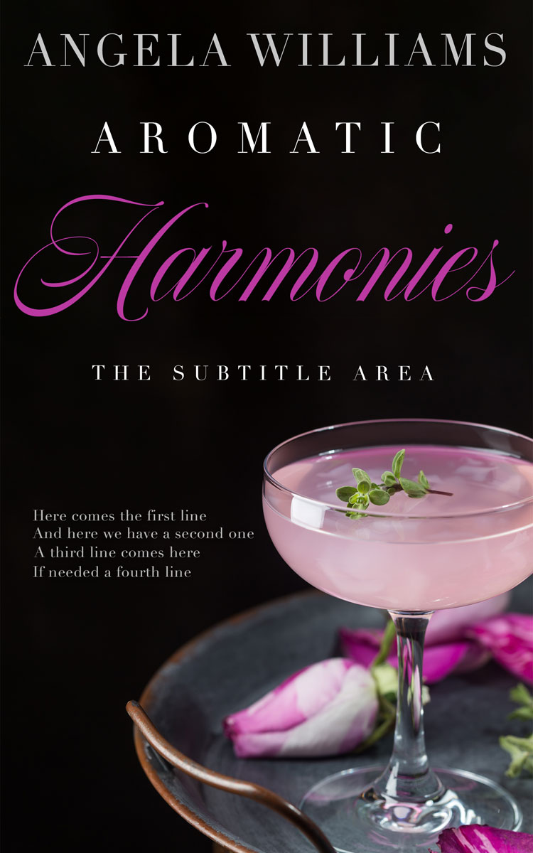 2D view of Premade Cookbooks & Food & Wine Book Cover - Bouquet