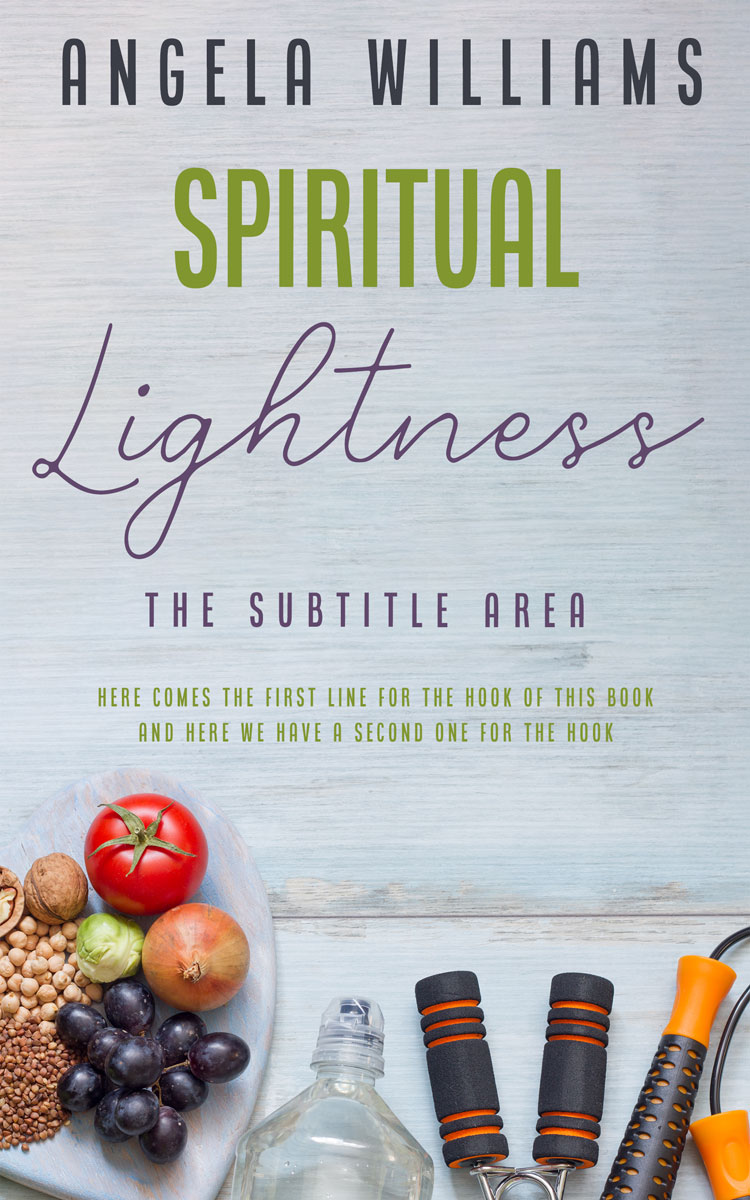 2D view of Premade Health & Dieting & Fitness Book Cover - Ghost