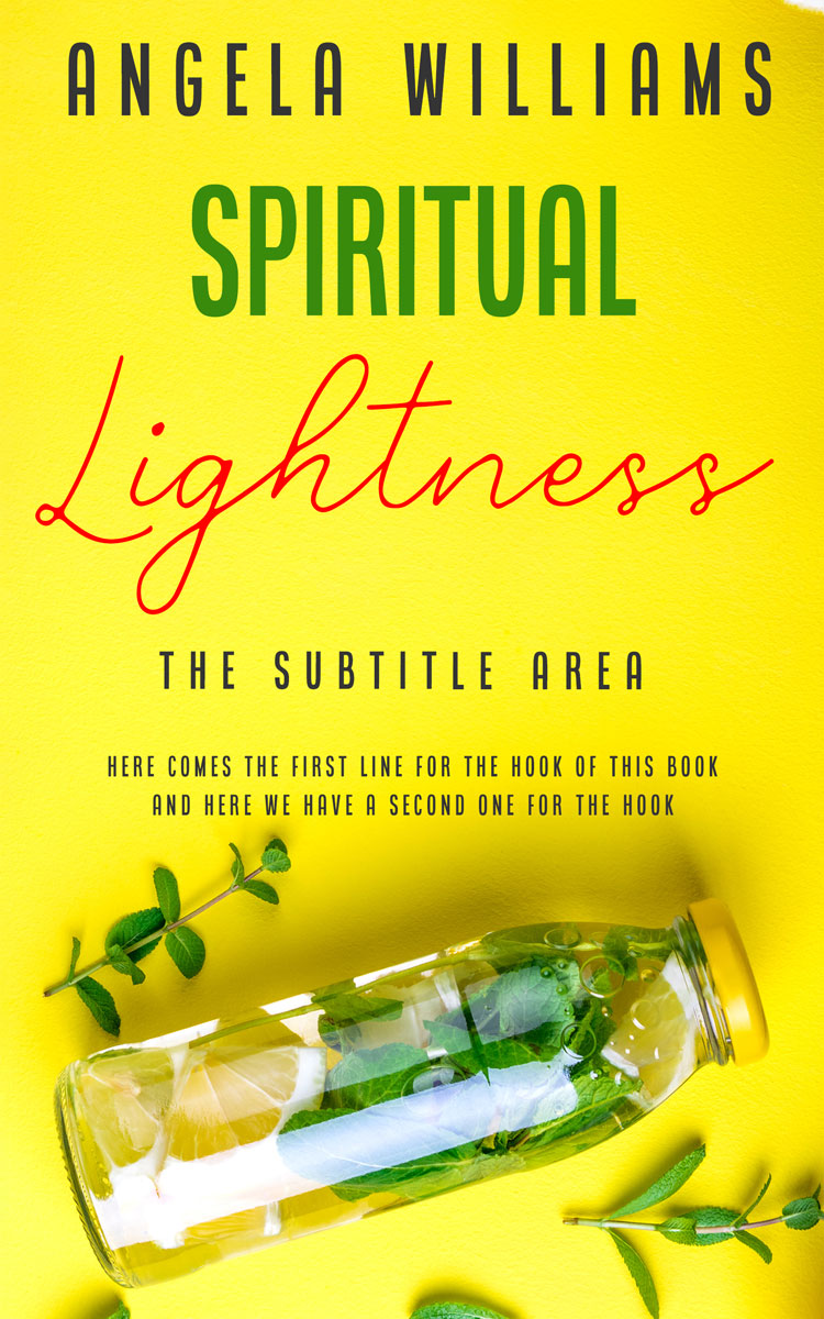 2D view of Premade Health & Dieting & Fitness Book Cover - Ripe Lemon