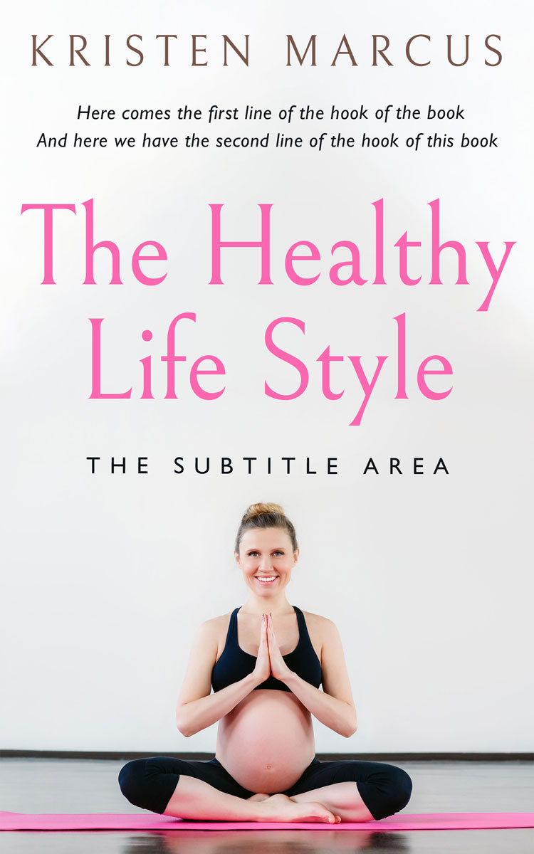 2D view of Premade Health & Mind & Body Book Cover - Bon Jour