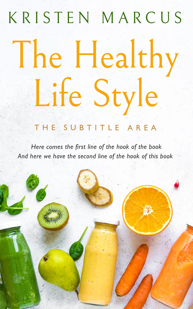 2D view of Premade Health & Dieting & Fitness Book Cover - Desert Storm