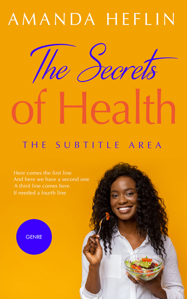 2D view of Premade Health & Dieting & Fitness Book Cover - Buttercup