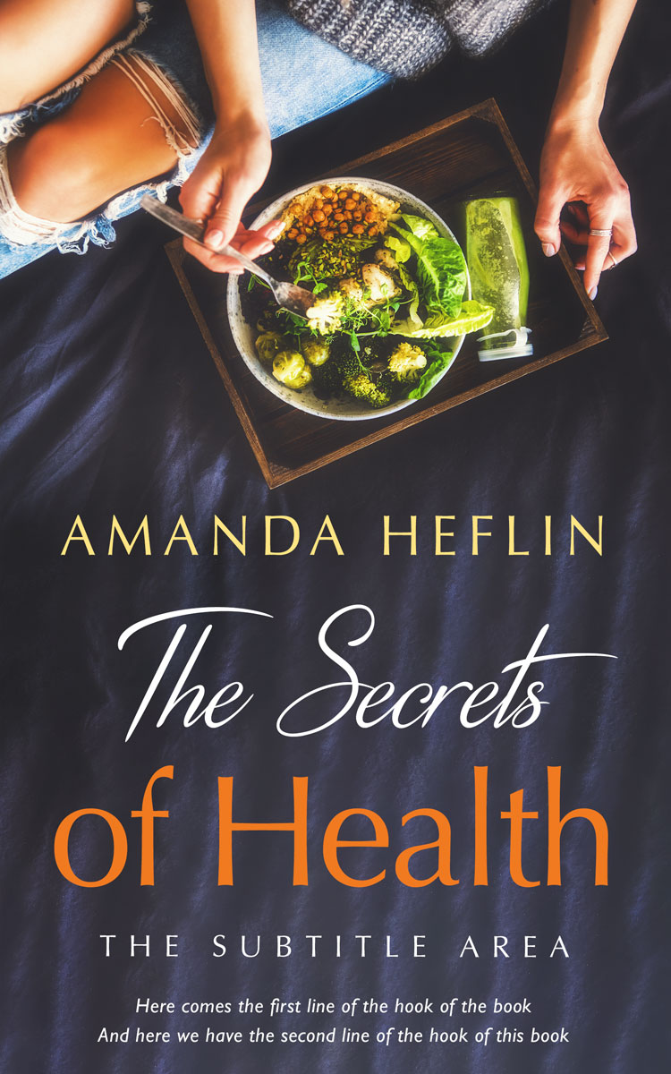 2D view of Premade Health & Dieting & Fitness Book Cover - Ship Gray