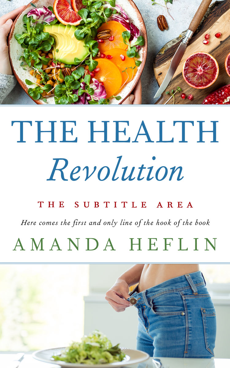 2D view of Premade Health & Dieting & Fitness Book Cover - Spectra