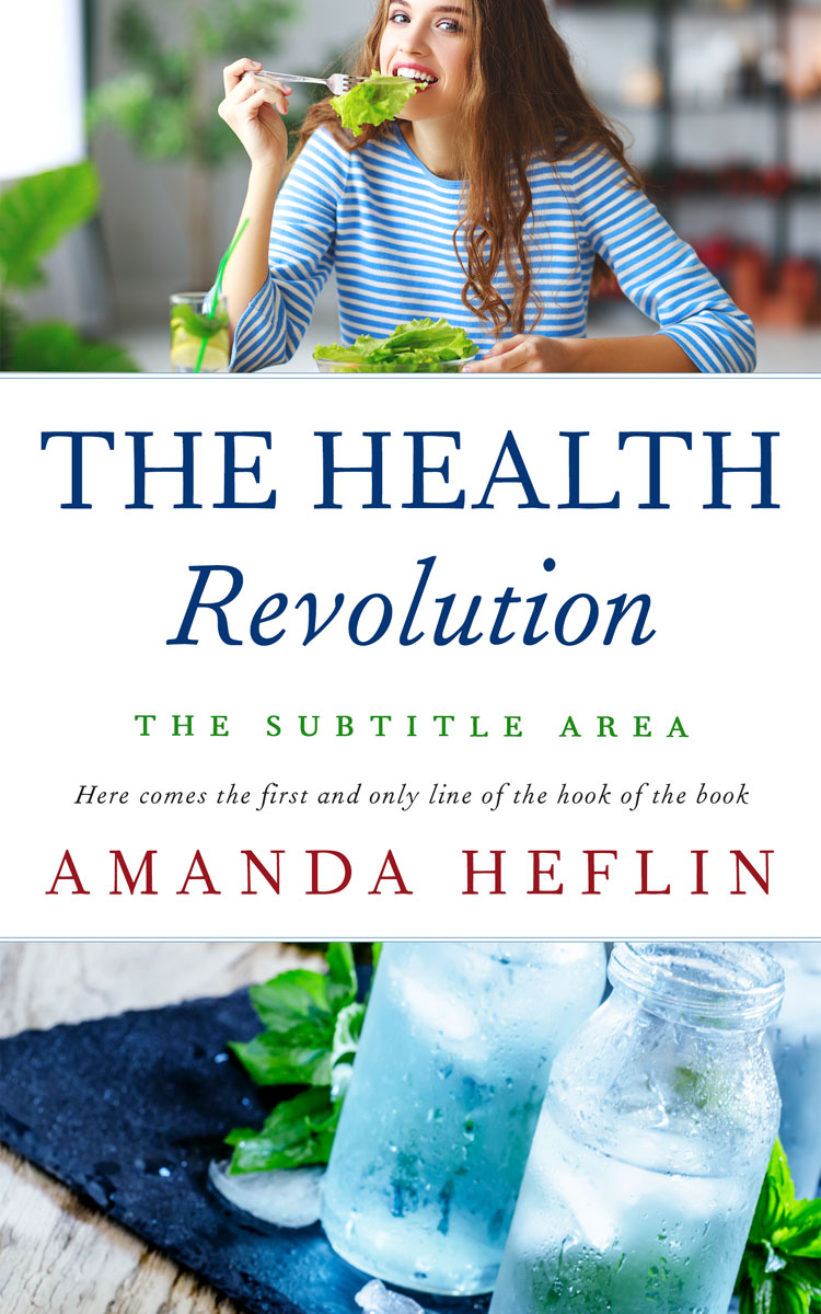 2D view of Premade Health & Dieting & Fitness Book Cover - Loblolly