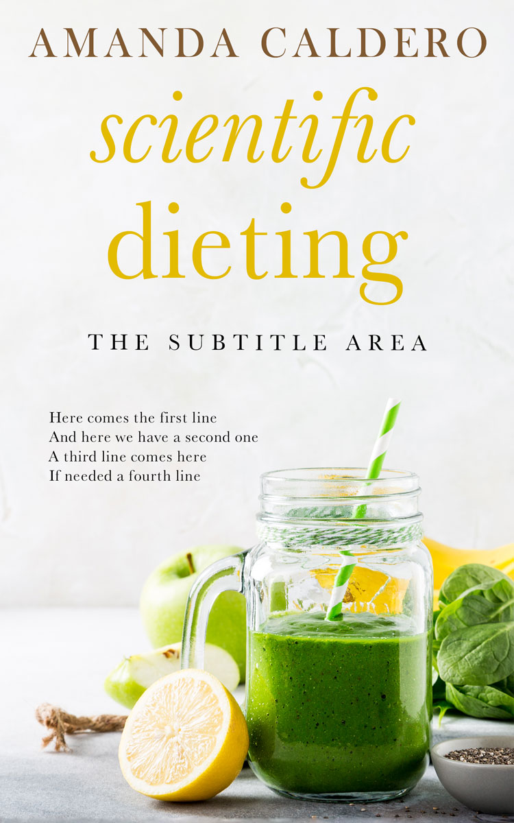 2D view of Premade Health & Dieting & Fitness Book Cover - Desert Storm