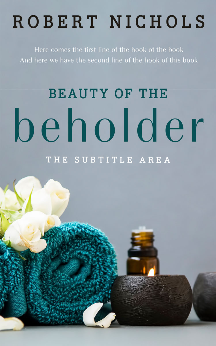 2D view of Premade Health & Mind & Body Book Cover - Hit Gray