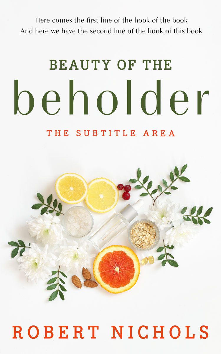 2D view of Premade Health & Dieting & Fitness Book Cover - Pampas