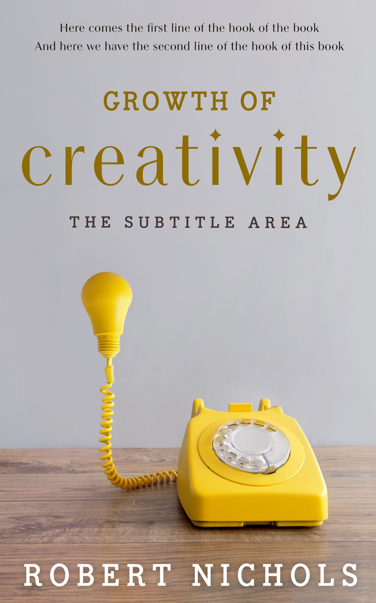 2D view of Premade Self-Improvement & Self-Help Book Cover - Nobel