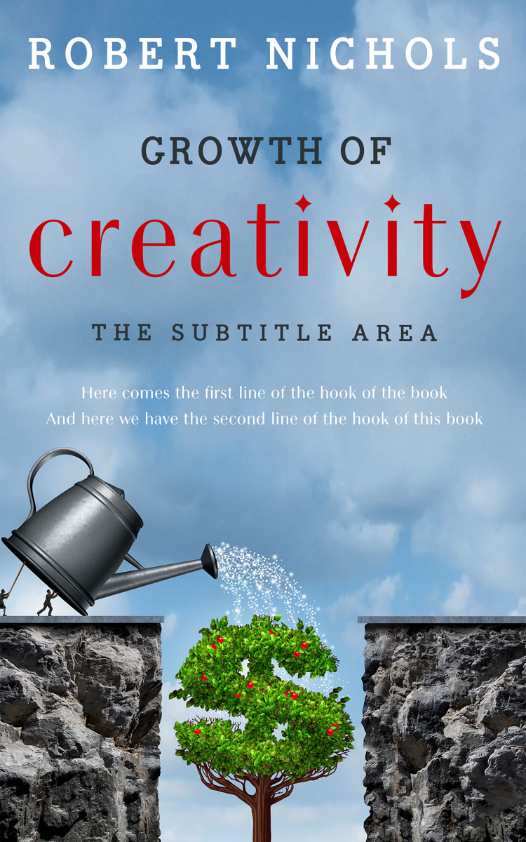 2D view of Premade Self-Improvement & Self-Help Book Cover - Polo Blue