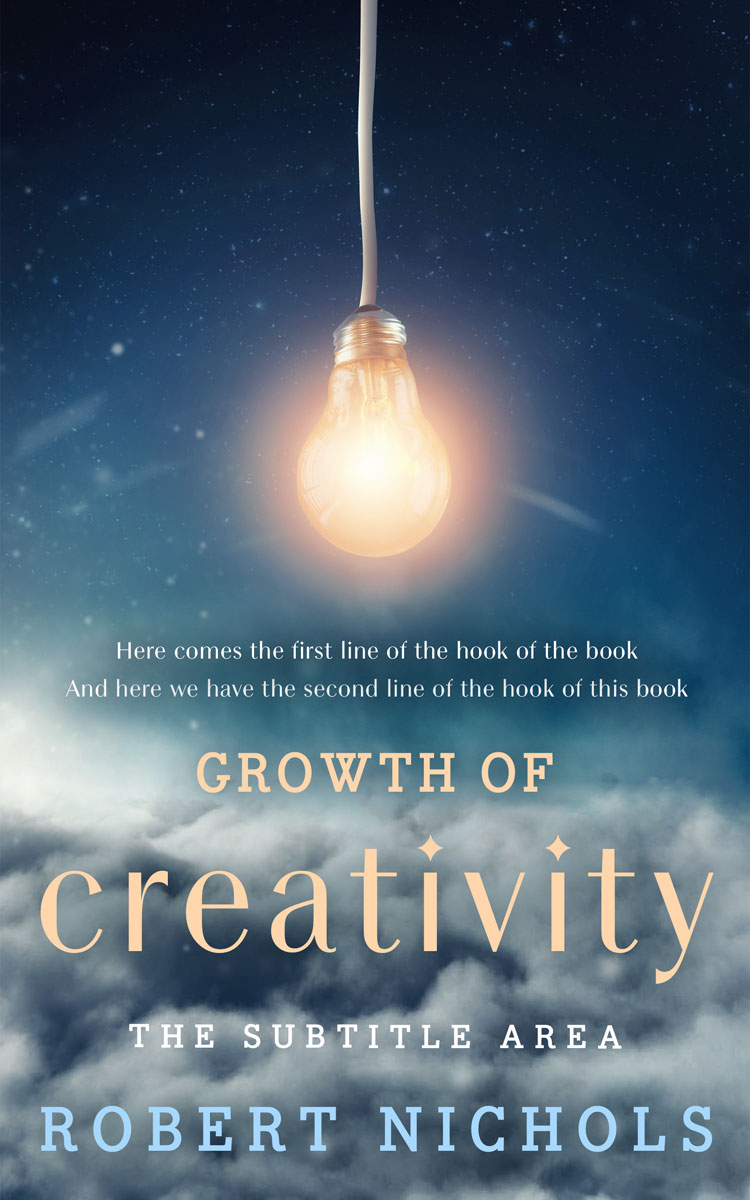 2D view of Premade Business Book Cover - Blue Bayoux