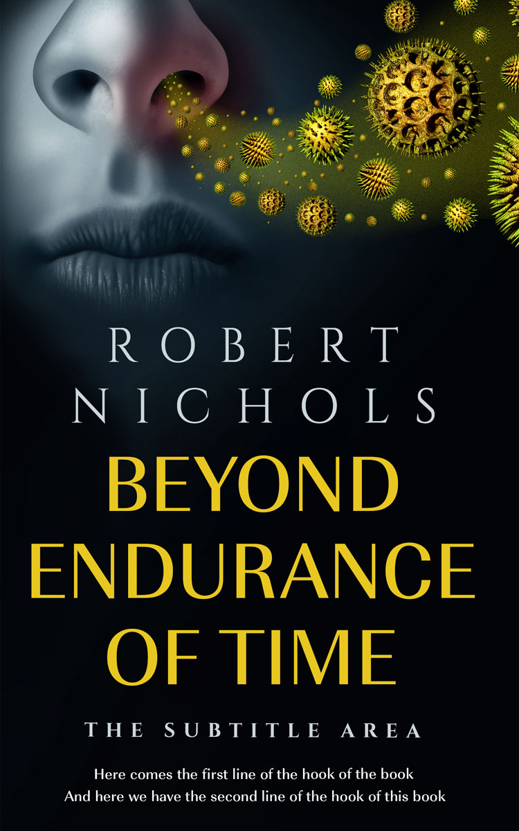 2D view of Premade Medical Book Cover - Black