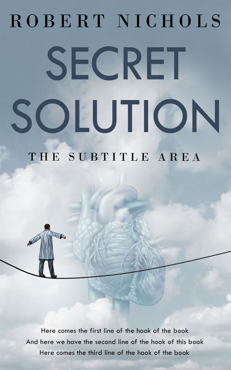 2D view of Premade Health & Mind & Body Book Cover - Loblolly