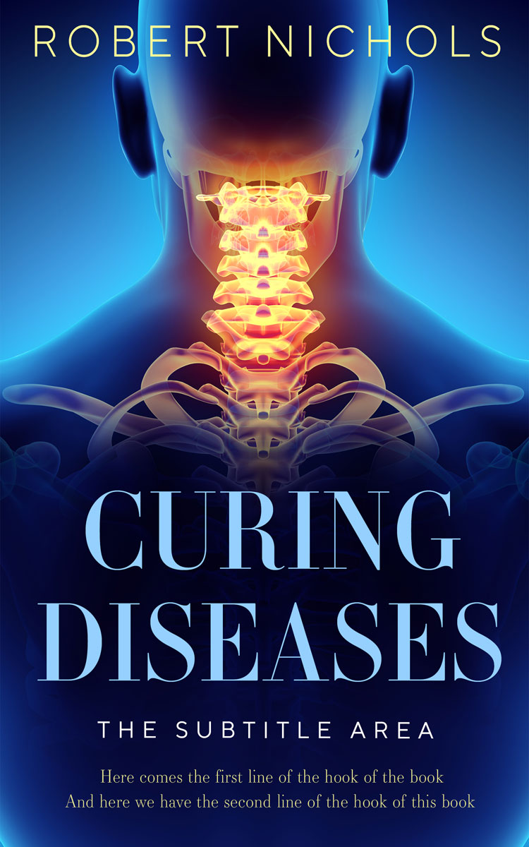 2D view of Premade Medical Book Cover - Bunting