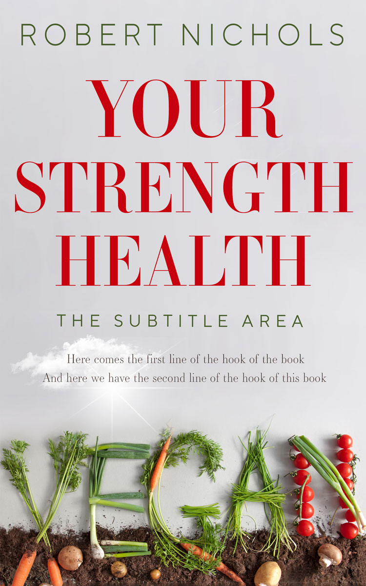 2D view of Premade Health & Dieting & Fitness Book Cover - Bon Jour