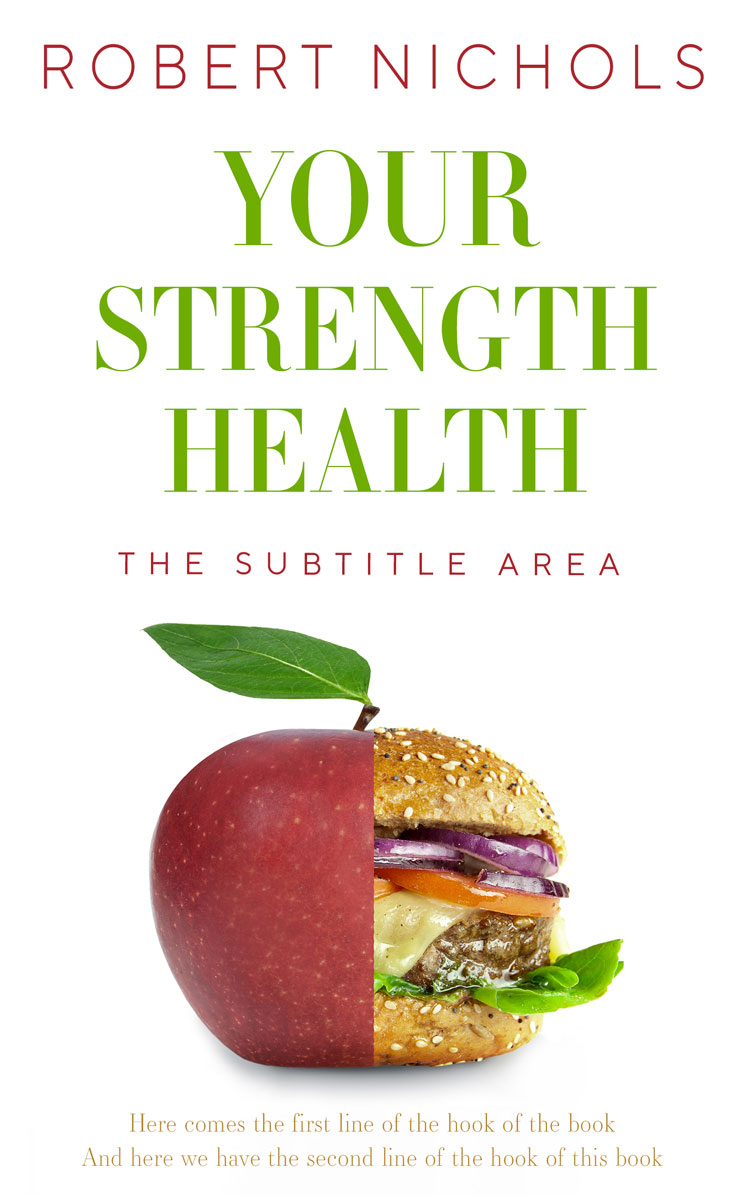 2D view of Premade Health & Mind & Body Book Cover - Sycamore