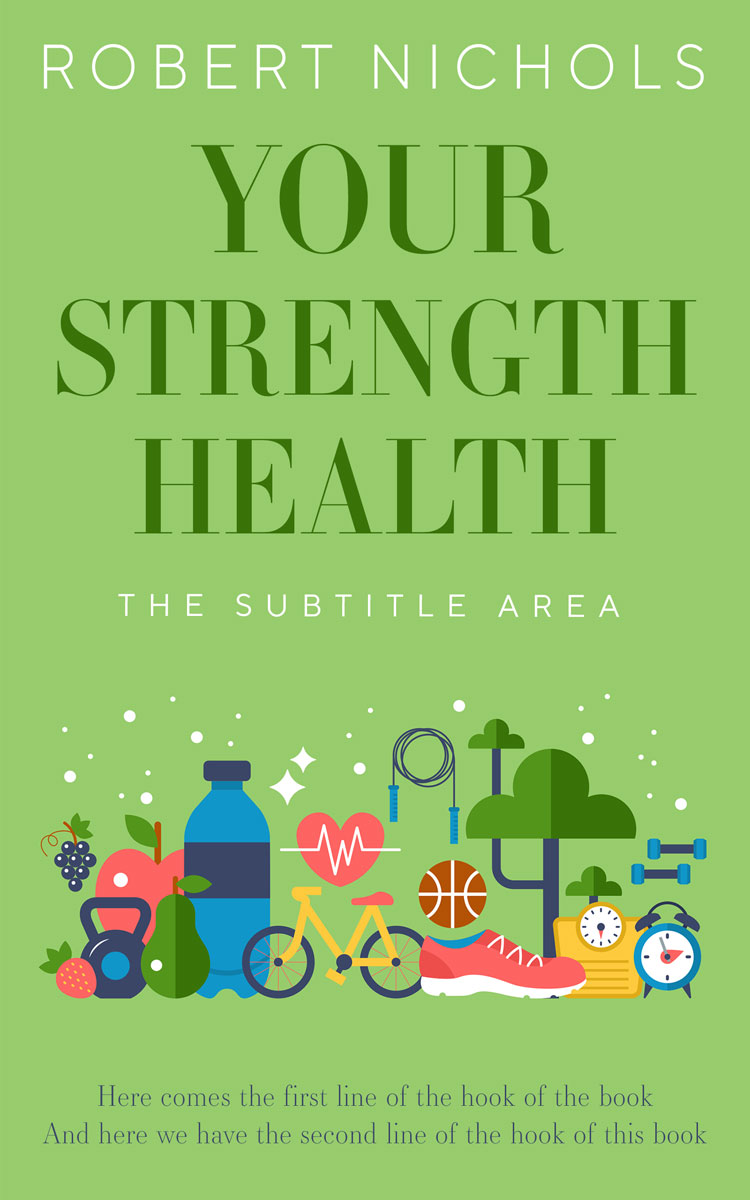 2D view of Premade Health & Dieting & Fitness Book Cover - Wild Willow