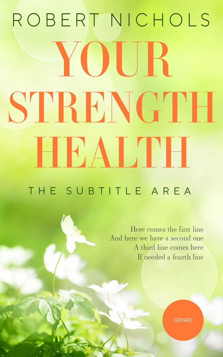 2D view of Premade Health & Mind & Body Book Cover - Primrose