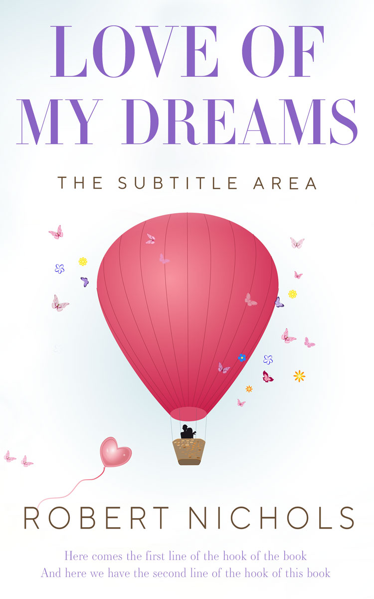 2D view of Premade Romance Book Cover - Mulberry