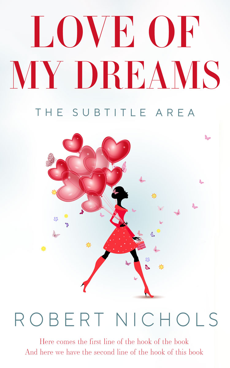 2D view of Premade Abstract Book Cover - Athens Gray