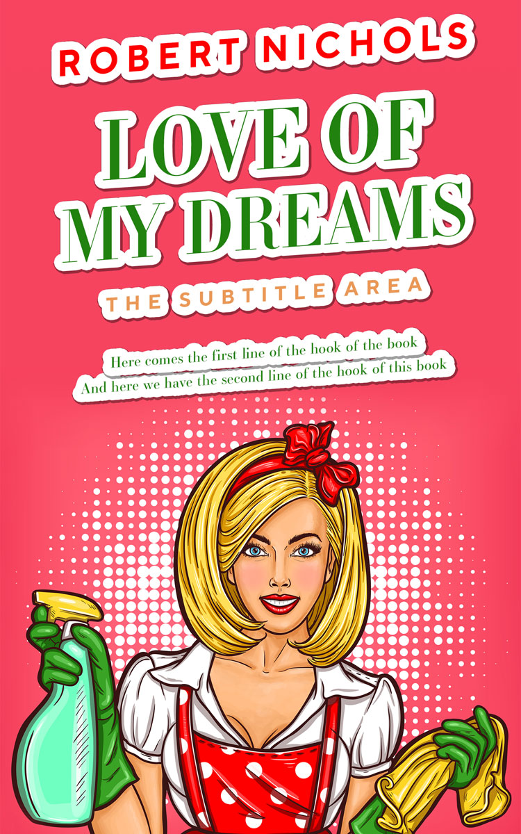 2D view of Premade Literary Fiction Book Cover - Carnation