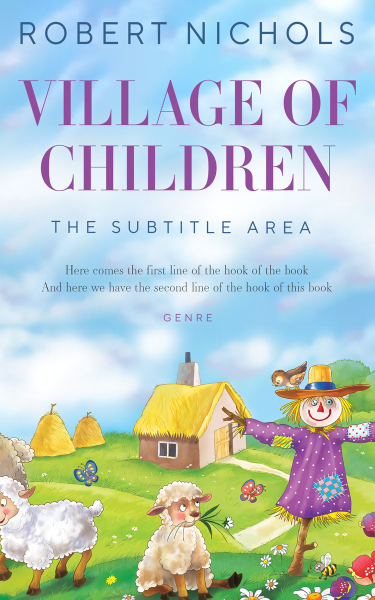 2D view of Premade Children's Book Cover - Spindle