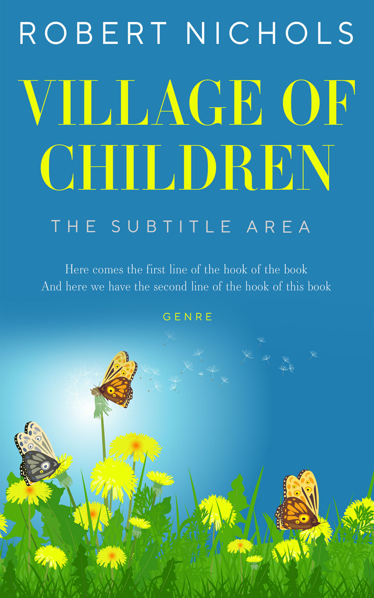 2D view of Premade Nature Book Cover - Jelly Bean