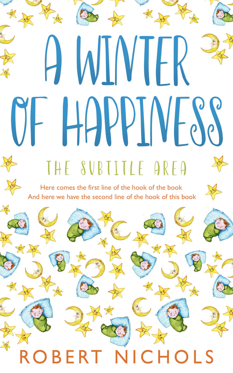 2D view of Premade Teen & Young Adult Book Cover - Boston Blue