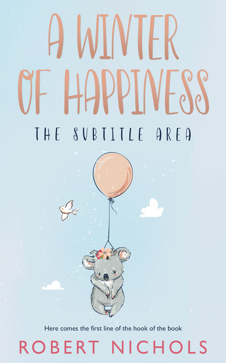 2D view of Premade Children's Book Cover - Geyser