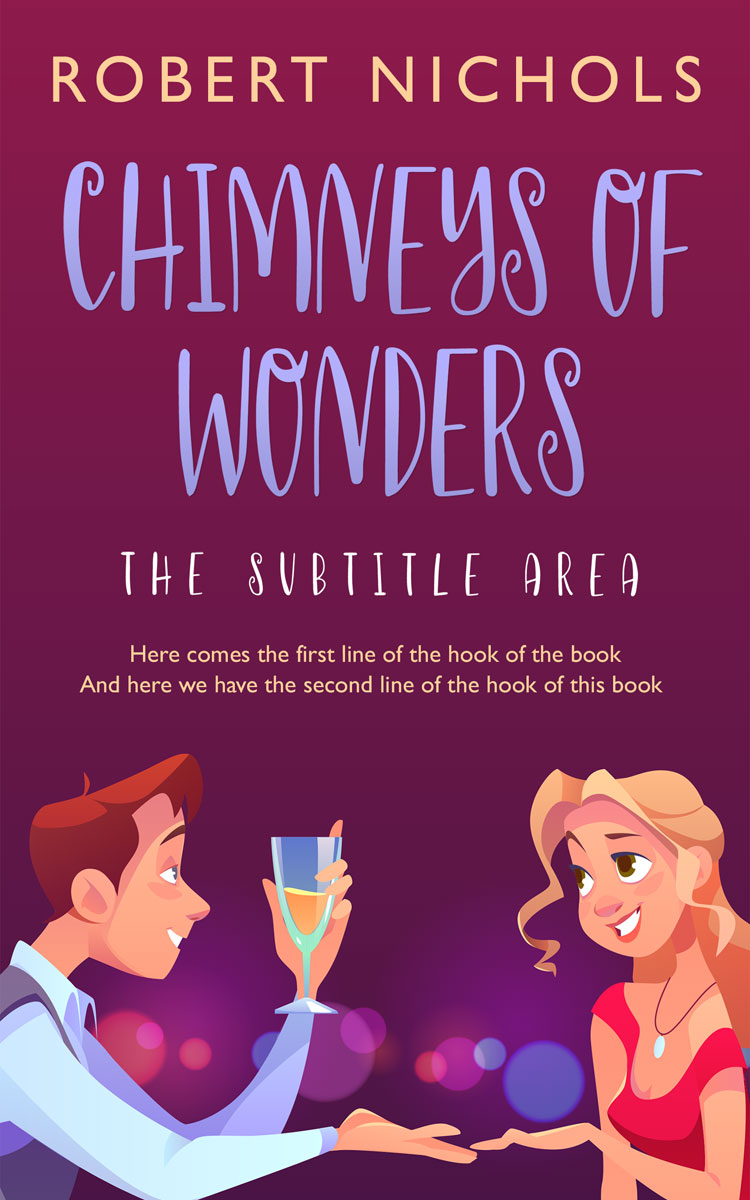 2D view of Premade Erotica Book Cover - Claret